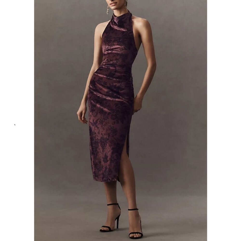 BHLDN Purple Floral Dress